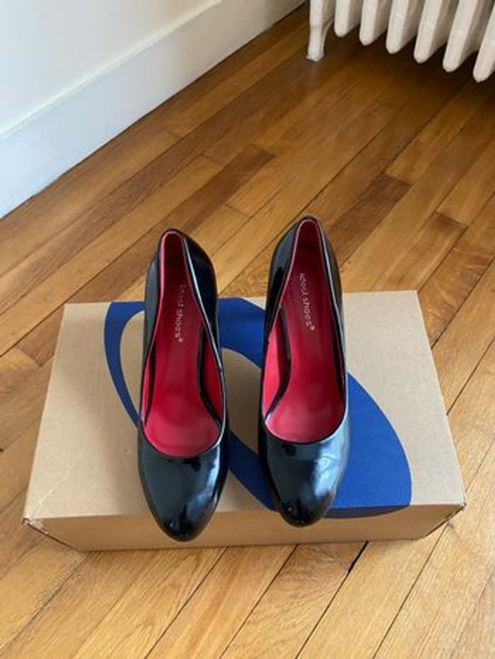 Chaussures à talons  noir brillant - photo numéro 2