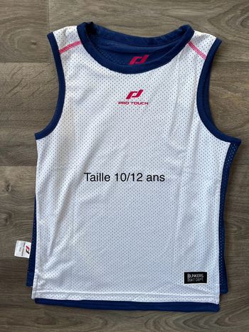 Débardeur de sport taille 10/12 ans réversible Pro Touch