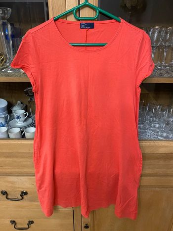 T shirt long corail GAP