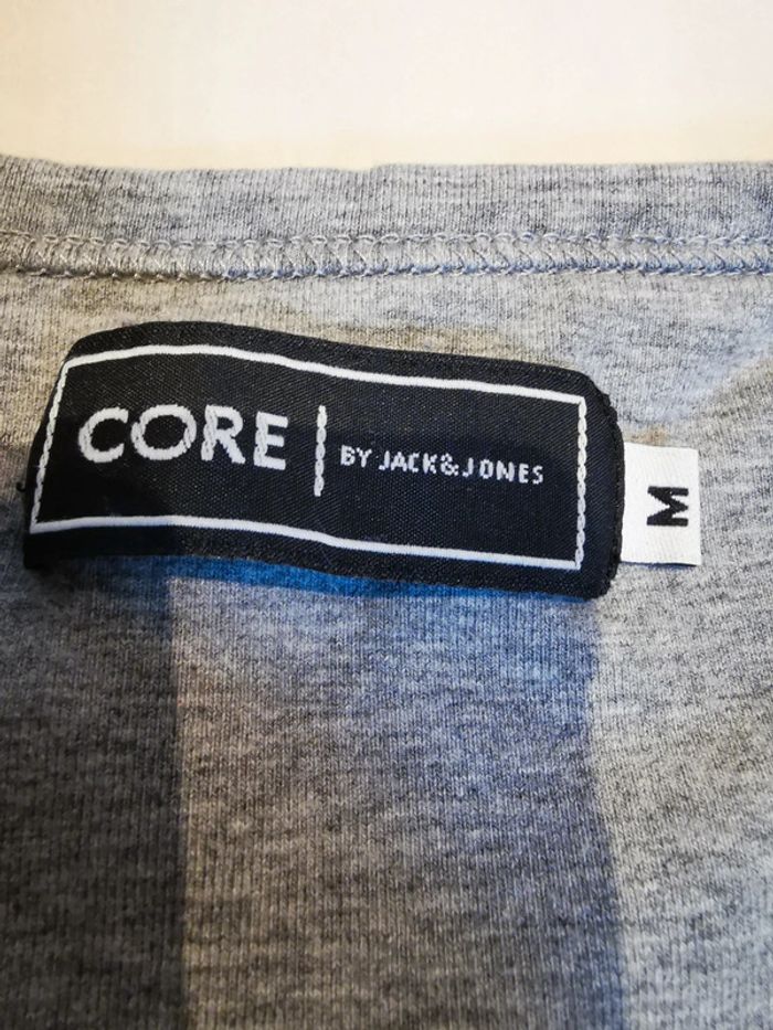 T-shirt V gris jack & Jones M - photo numéro 3