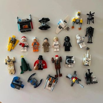 Lot figurines lego minifigures calendrier de l'avent star wars noël