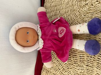 Poupée COROLLE doudou rose fushia