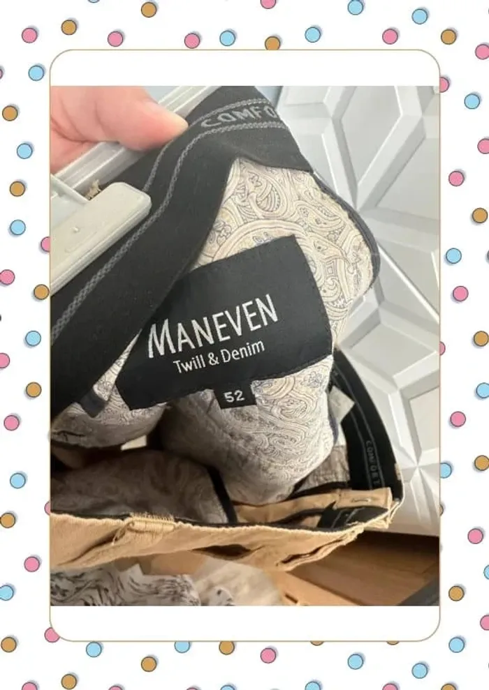Pantalon Maneven beige taille 52 - photo numéro 10