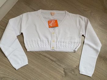 Boléro blanc Gocco neuf 7/8 ans