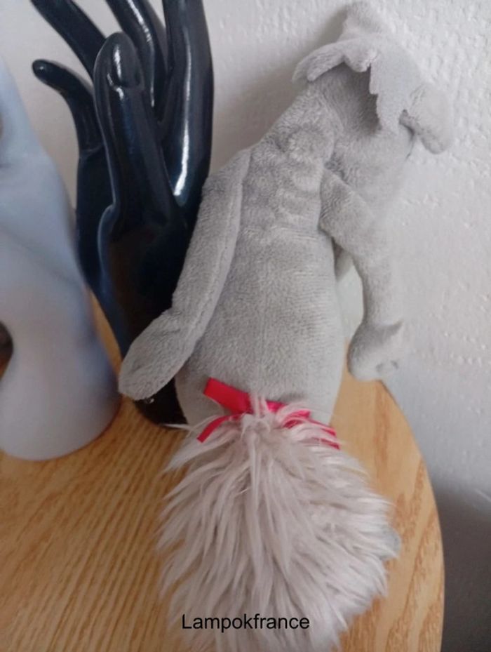Lot petit loup et pour 25cm bon état animaux en peluche - photo numéro 3