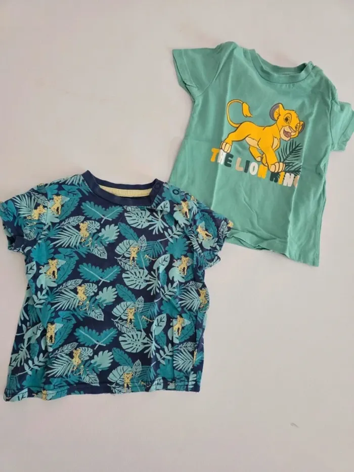 Lot de 2 tee shirts 12-18 mois - photo numéro 2