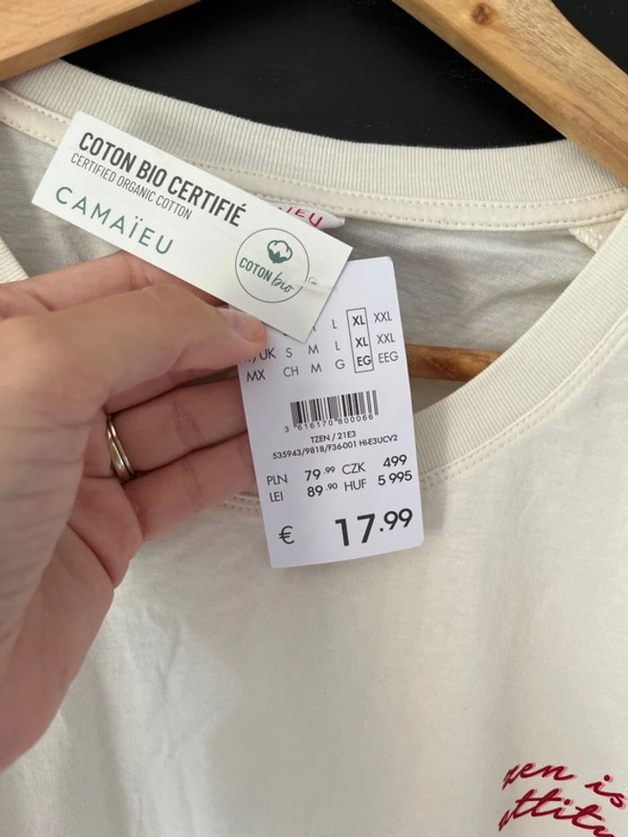 T-shirt neuf Camaïeu - photo numéro 7