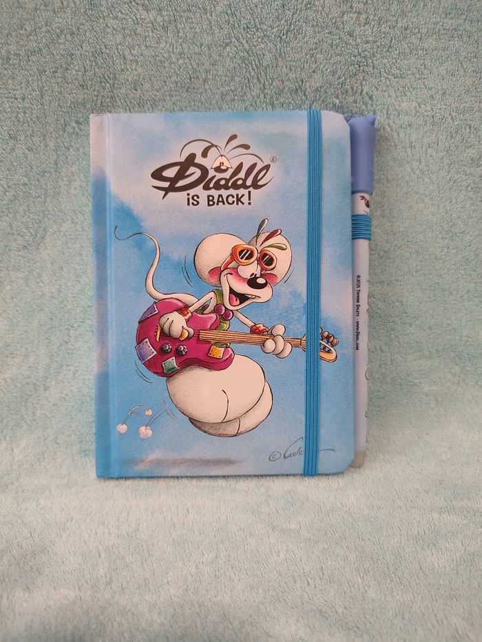 Carnet A6 + Stylo twist effaçable bleu 🐭 Diddl is back
