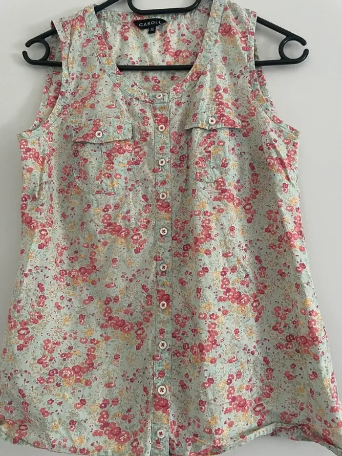 Blouse fleurie Caroll 36 - photo numéro 5
