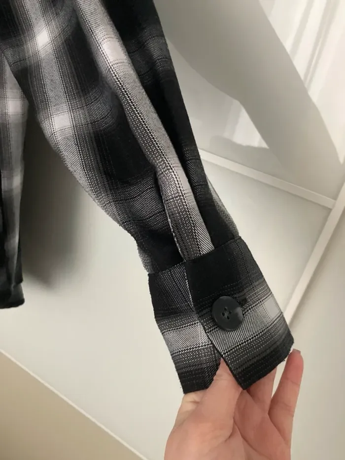 Chemise chaude noire grise et blanche - photo numéro 5