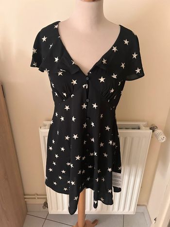 Robe d’été, noire/crème, Asos