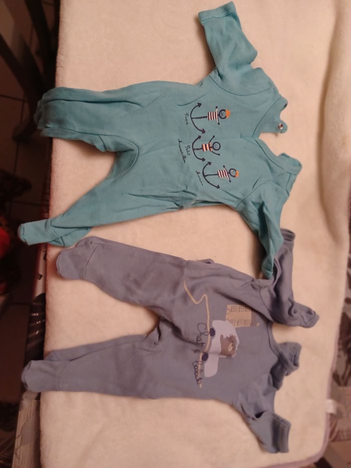 Lot de pyjama velours et coton - photo numéro 6