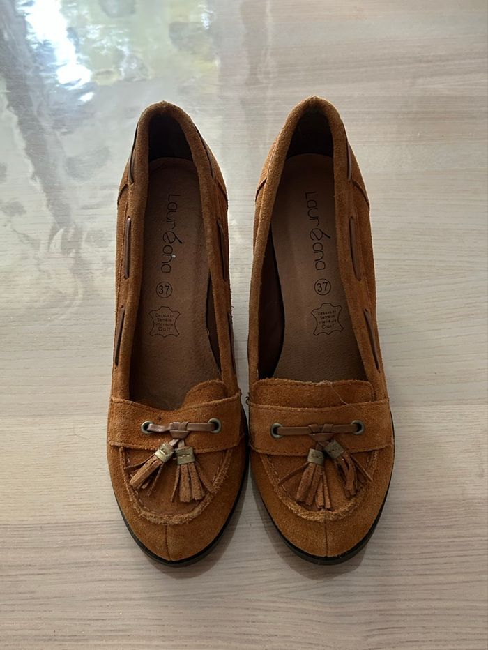 Chaussures à talon marron t37 - photo numéro 2