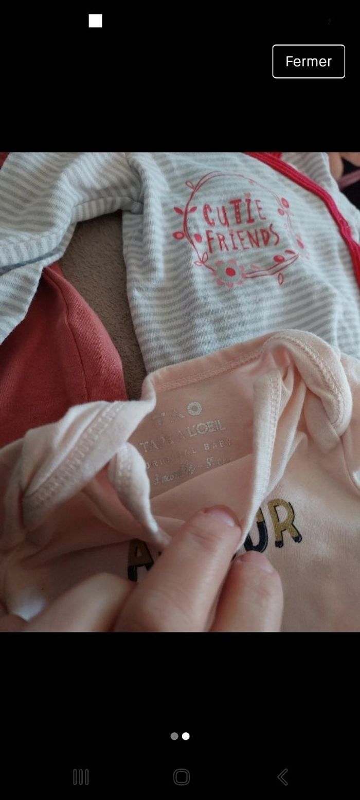 Bodies manches longues 3 mois - photo numéro 2