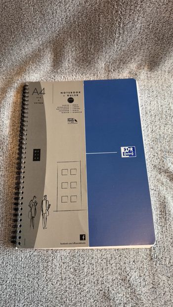 Cahier Oxford A4 spirales lignes
