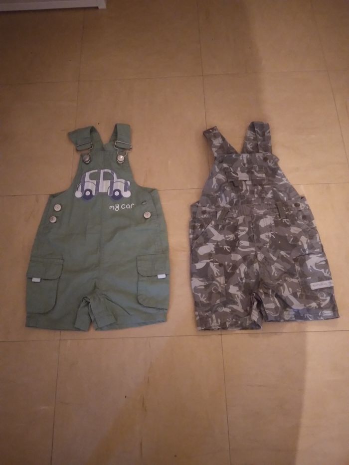 Lot de 2 salopettes garçon