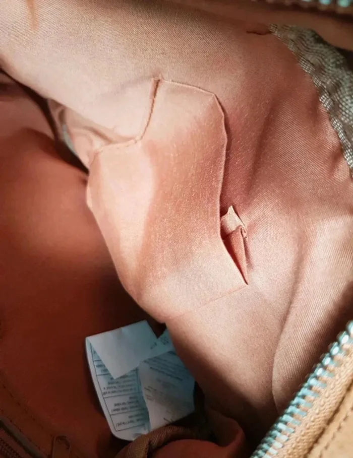 👜Magnifique petit sac en croute de cuir camel pimkie neuf jamais porté - photo numéro 8