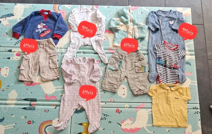 Gros Lot vêtements  (+ De 50 Articles) Bébé Garçon/Mixte + De 50 Articles - photo numéro 2