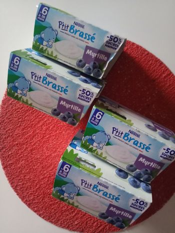 Yaourts p'tit brassé myrtille