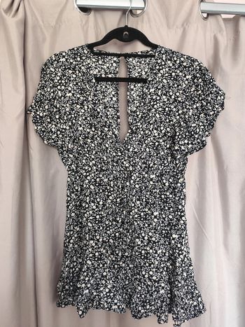 Robe courte fleurie