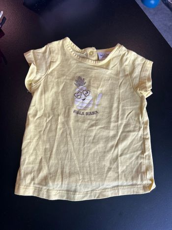 Teeshirt manche courte jaune