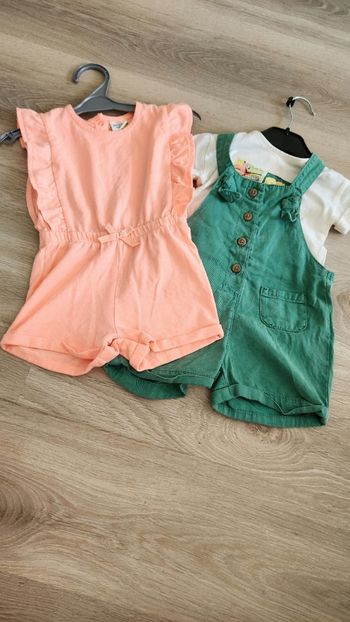 Lot de 2 combinaisons été 18 mois
