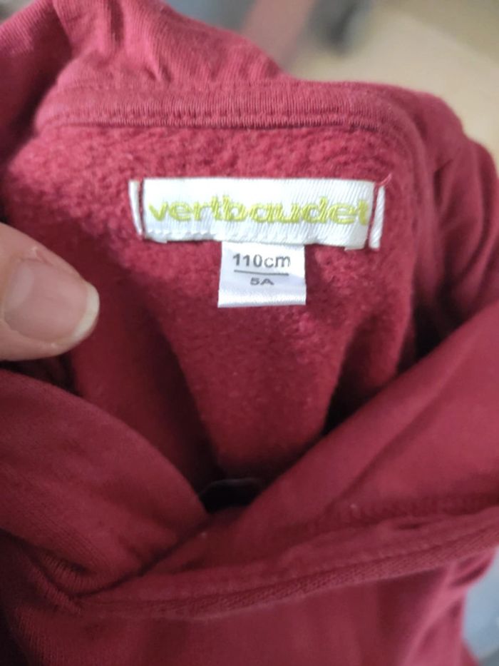 Robe a capuche Vertbaudet 5 ans - photo numéro 3