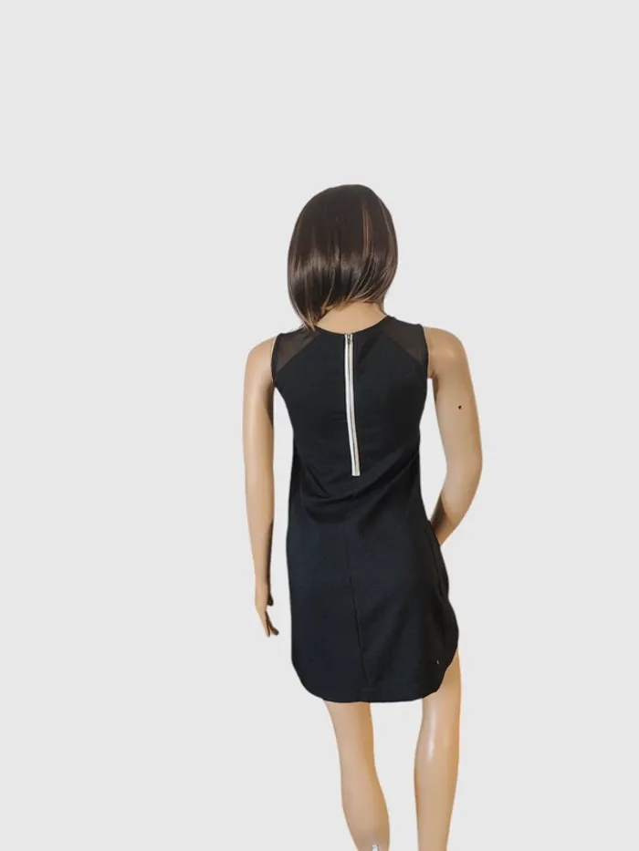 Robe Mini Miss Captain Trend Noire, Taille 38 - Style Graphique et Moderne ! - photo numéro 4