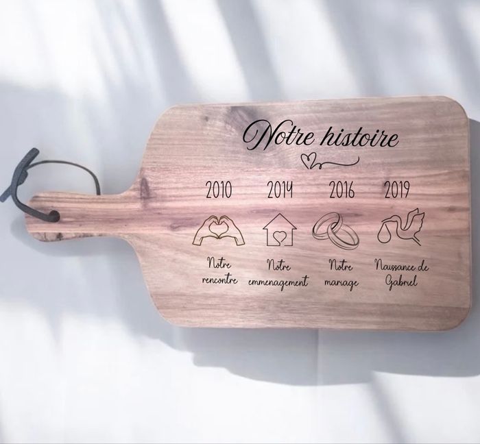 Planche à saucisson personnalisée gravée au laser - photo numéro 3