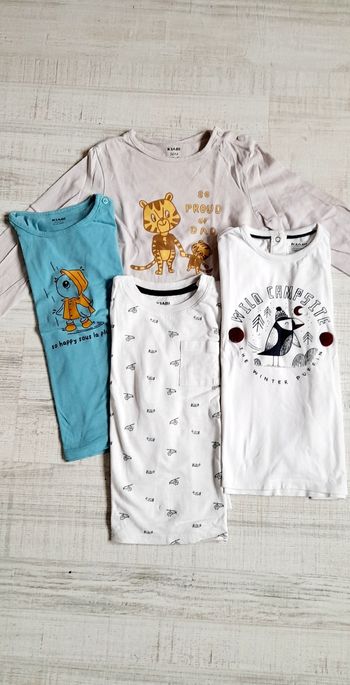 Lot de 4 Tee-shirts manches longues