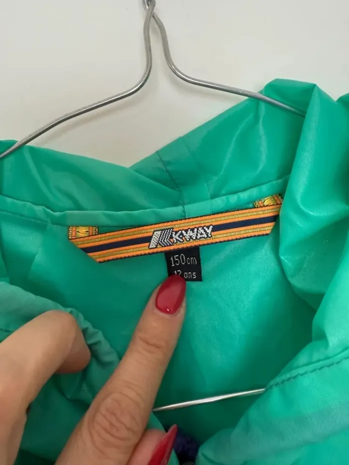 Veste de pluie K-Way enfant unisexe taille 12 ans très bon état - photo numéro 5