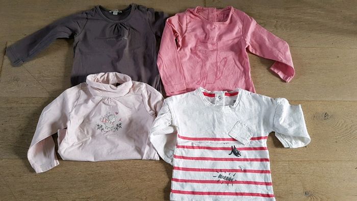 T-shirts manches longues fille en 18 mois