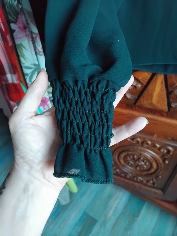 Blouse doublée manches en voile - photo numéro 2