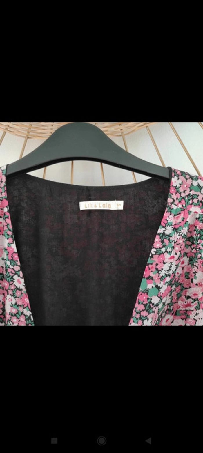 Magnifique robe portefeuille Lili & Lala neuve sans étiquette taille S - photo numéro 3