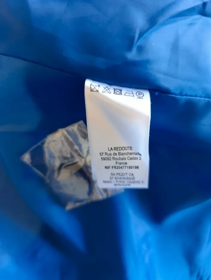 Veste caban bleu roi La redoute 40 neuve - photo numéro 5