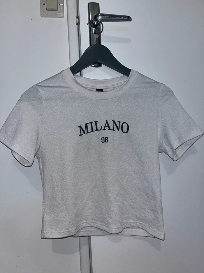 Crop top blanc