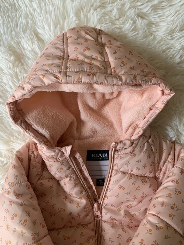 Manteau imperméable fleurs Kiabi bébé 9 m - photo numéro 3