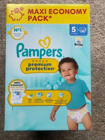Couches pampers taille 5 premium protection
