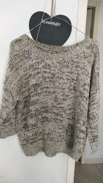 Superbe pull brillant et sequins Only S