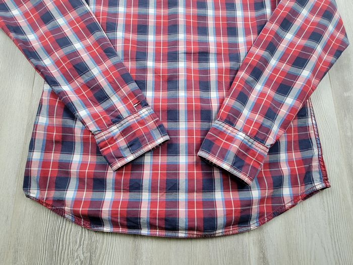 Chemise Hilfiger Denim – Carreaux Bleu/Blanc/Rouge – Taille M – Très Bon État - photo numéro 6