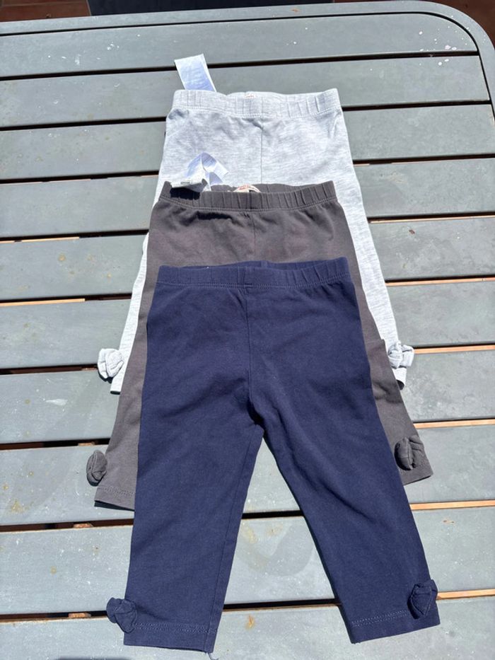 Lot de 3 leggings pantacourts DPAM 9M