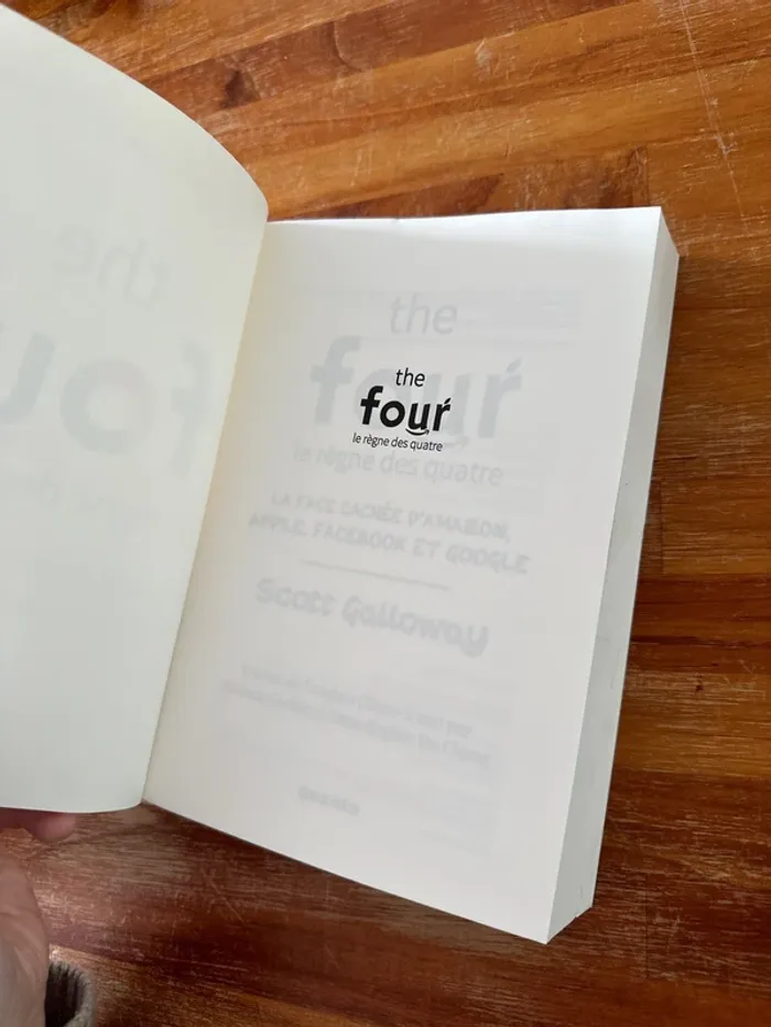 Livre the four le teigne des quatre la face cachée d’Amazon, Apple, Facebook et Google - photo numéro 6