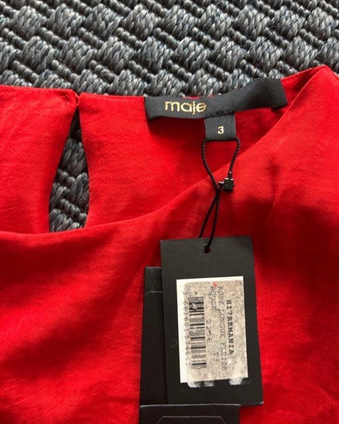 Robe Maje rouge idéal mariage - photo numéro 2