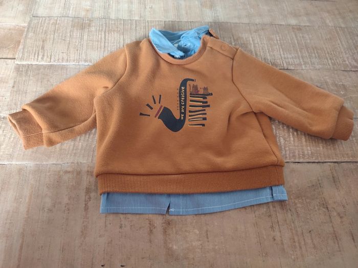 Ensemble chemise pull 6 mois