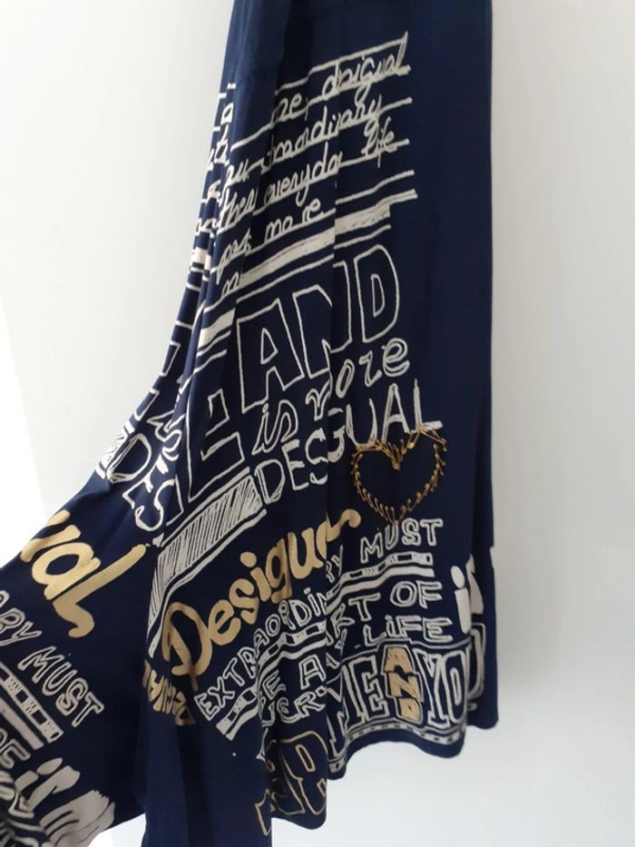 Robe femme été dos nu Taille M bleu Desigual - photo numéro 3