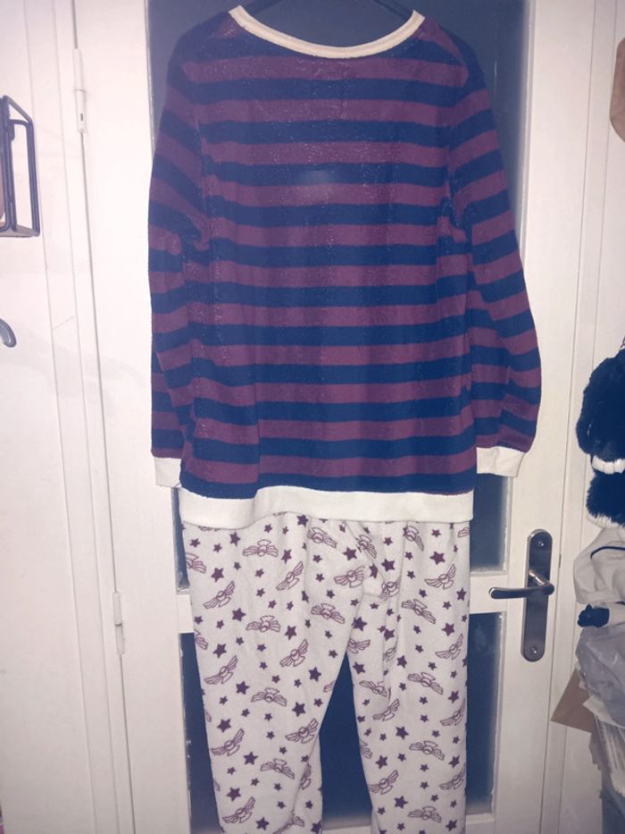 Pyjama Harry Potter rayé, motif hiboux et étoiles xl - photo numéro 4