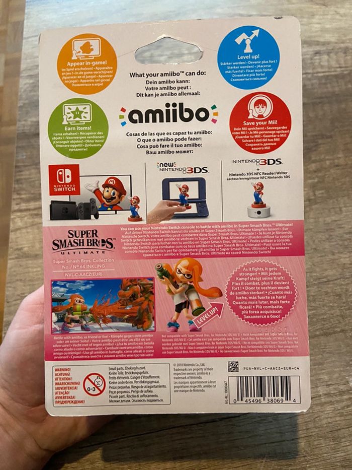 Figurine Nintendo Super Smash Bros Amiibo No 64 Inkling - photo numéro 4