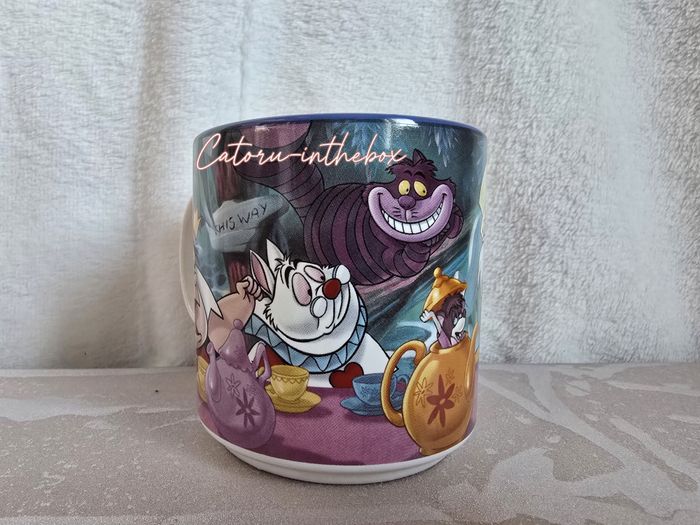 Tasse scène Disney Alice pays des merveilles Cheshire Lapin blanc - photo numéro 5