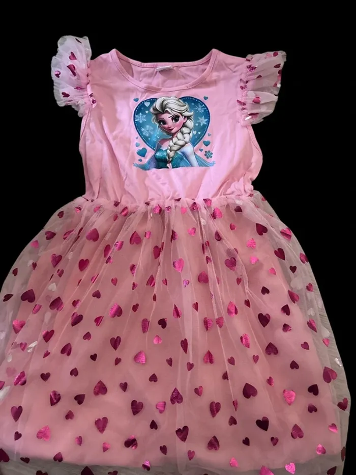 Robe reine des neiges cœur T8 - photo numéro 2