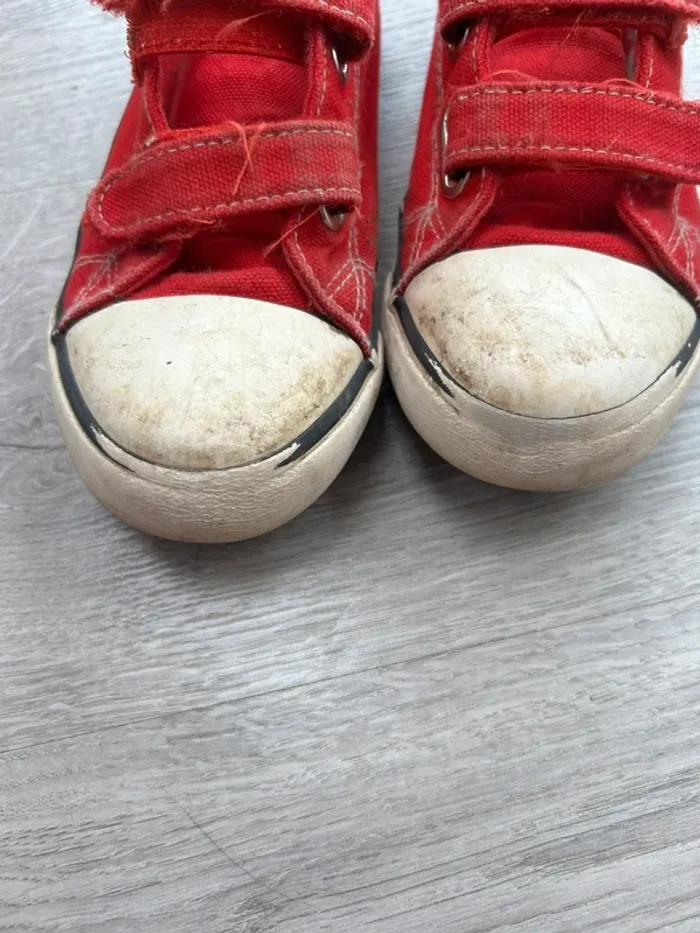 Paires de chaussures type Tennis en toile rouge mixte - 30 - InExtenso - photo numéro 5